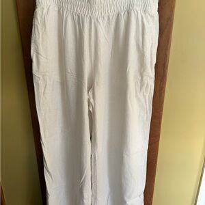 Old Navy Cream Wide Leg Pants